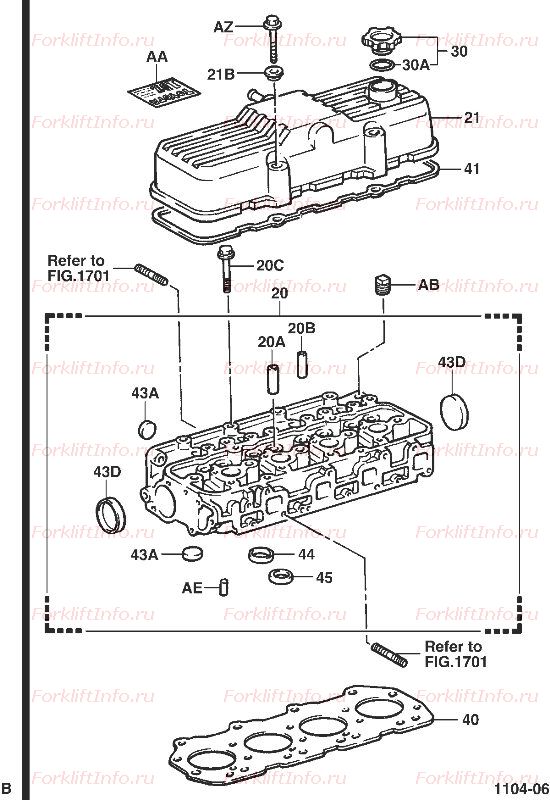 Головка блока двигателя 1DZ Toyota